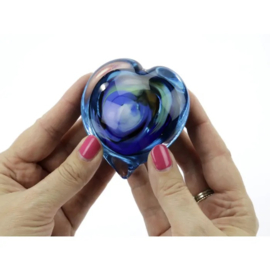 Gedenkhouder voor 8cm glazen hart mini urn