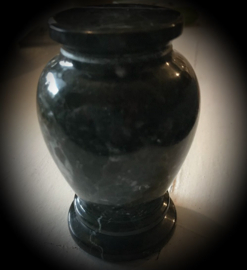 Zwart marmer mini urn