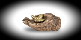 Mini urn hand met vlinder