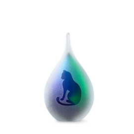 druppelvormige kattenurn frosted