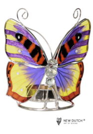 Tiffany Tealightholder set  Butterfly