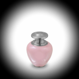 Mini urn roze-zilver