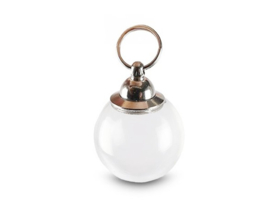 Mini Urn Hoefijzer met Hart op Houten Sokkel