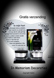 Hart mini urn  "in mijn hart "