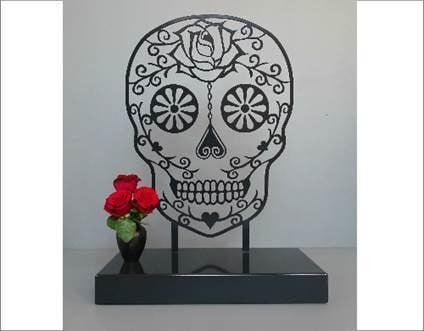 Urn -met- schedel-design-urn-uniek