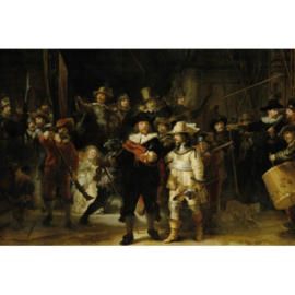 120 x 80 cm - Dibond schilderij - De Nachtwacht - Rembrandt van Rijn - aluminium schilderij - aluart - exclusieve collectie