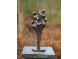 Beeld brons - Abstracte Mensen - 33 cm hoog - voor huis en tuin