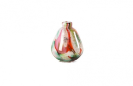 Design vaas Fidrio - glazen sculptuur - pear scissors - Mixed colours - mondgeblazen - 13 cm hoog