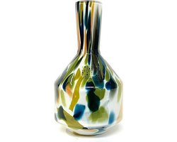Design vaas Bottle benito - Fidrio COLORI - glas, mondgeblazen bloemenvaas - hoogte 25,5 cm