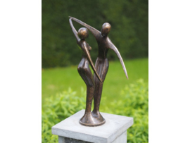 Tuinbeeld brons - bronzen beeld - Modern Dansend stel - Bronzartes