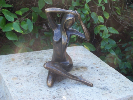 Tuinbeeld brons - beeld  Modern Vrouw Naakt - Bronzartes 
