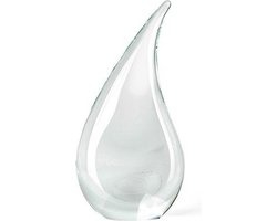 Design Beeld Drop doorzichtig - Fidrio Massive - glas, mondgeblazen - hoogte 25 cm