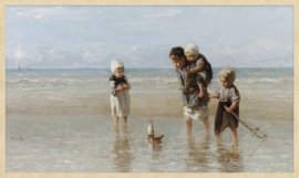 schilderij Forex met blanke lijst | 118x70cm | Art Facsimile 006 | kinderen der zee