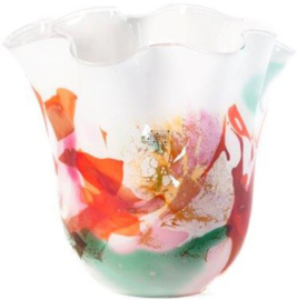 Design vaas Fidrio - Mixed Colours - gekleurd glas kunst - mondgeblazen - 29 cm hoog