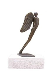 Urn brons - bronzen beeldje - sculptuur - de beschermengel - 23 cm hoog - Martinique
