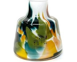 Design Vaas Toscany - Fidrio COLORI - glas, mondgeblazen bloemenvaas - diameter 5 cm hoogte 15 cm