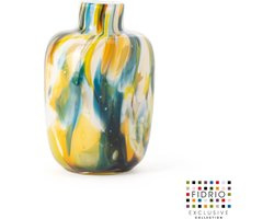 Design vaas Toronto - Fidrio COLORI - glas, mondgeblazen - hoogte 15 cm