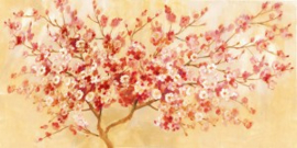 150 x 60 cm - Olieverfschilderij - Boom - handgeschilderd