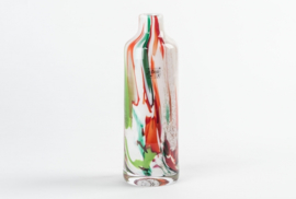 Design vaas Fidrio - glas kunst sculptuur - mixed colours - mondgeblazen - 25 cm hoog