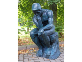 Tuinbeeld - groot bronzen beeld - Grote denker van Rodin - Bronzartes