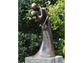 Tuinbeeld - bronzen beeld - Dansend paar - Bronzartes - 54 cm hoog