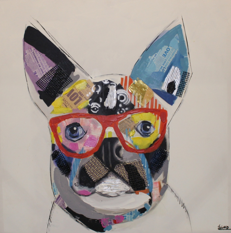 Hedendaags Olieverfschilderij - franse bulldog | Kunst webshop WA-23