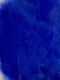800804/2804- 15 stuks Marabou veren kobalt blauw van 7 tot 14cm