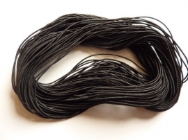 27 meter elastiek elastisch koord van 1mm dik zwart