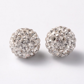 C136- 5 stuks A-kwaliteit strass ballen van 12mm crystal