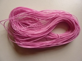 27 meter elastisch koord van 1mm dik roze