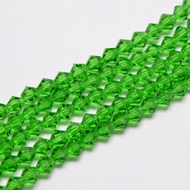 C121.B- 118 stuks AA-kwaliteit imitatie Swarovski crystal kralen 4mm spring green