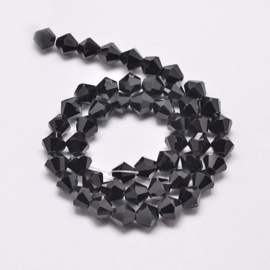 C121.C- 118 stuks AA-kwaliteit imitatie Swarovski crystal kralen 4mm yet black
