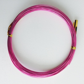 10 meter aluminiumdraad 0.8mm roze