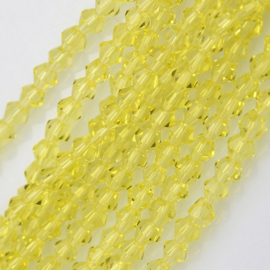 C120.C- ruim 100 stuks AA-kwaliteit imitatie Swarovski crystal kralen 4mm yellow