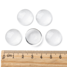 C210- 10 stuks plakstenen transparant glas 18mm