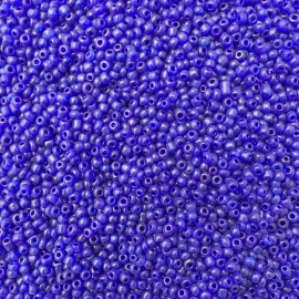 R43- 20gram glazen rocailles 3mm mat donkerblauw