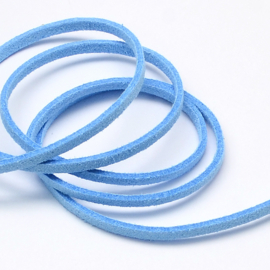 3 meter faux suede veter van 3mm breed babylauw