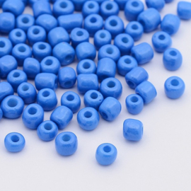 R55- 20gram glazen rocailles 4mm dodger blauw