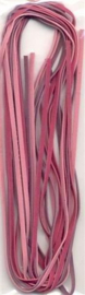TH12231/3106- 6 meter faux suede veter 3mm roze tinten