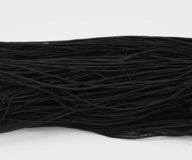 27 meter elastiek elastisch koord van 1mm dik zwart