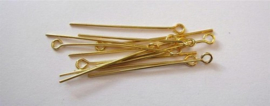 CE430700/3204- 100 stuks ketteltiften 32mm goudkleur
