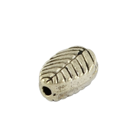 C397- 25 stuks metalen kralen blaadjes 8.5x6mm