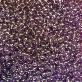 C331- ca. 200 stuks ronde glaskralen 4mm heel donker paars