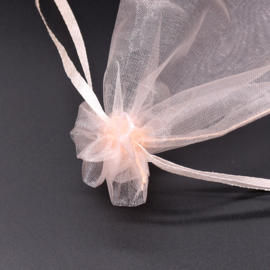 100 stuks organza zakjes 10x12cm kleurenmix