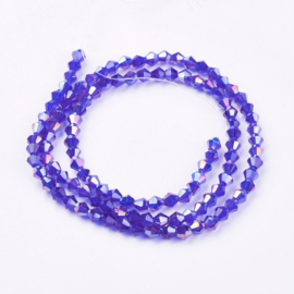 C282.G- 118 stuks AA-kwaliteit imitatie Swarovski crystal kralen 4mm purple blue AB