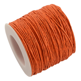 ruim 70 meter waxkoord 1mm oranje