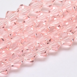 C122.A- 118 stuks AA-kwaliteit imitatie Swarovski crystal kralen 4mm pink
