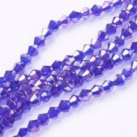 C282.G- 118 stuks AA-kwaliteit imitatie Swarovski crystal kralen 4mm purple blue AB