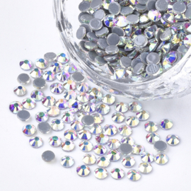 1440 stuks hotfix strass steentjes SS12 3mm crystal AB - AA-kwaliteit