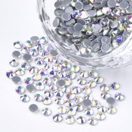 2880 Stuks Hotfix Strass Steentjes SS10 Zwart - 12 Kleuren Optie, Ronde Glazen Steentjes Voor DIY